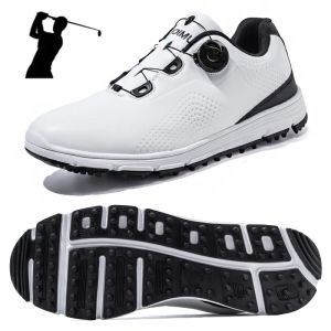 靴2023本物のレザーメンゴルフシューズLxury Golf Shoes Breasidable Walking Shoes for Golfers Anti Slip Sport Sneakersサイズ3945