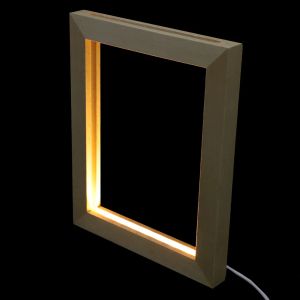 Rahmen Holzfoto Frame LED LEG LACT FOTOHALTER Einzigartiger Tisch Bilderrahmen für Zuhause