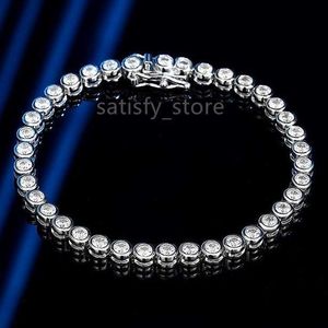 Hot Sell S925 Sterling Silver VVS VVS Moissanite Tennis Bracciale Organi d'argento Design Design Bracciale per uomini per uomini