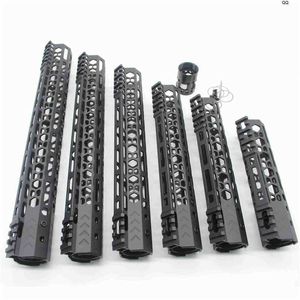 Utralight Style 7 '' 9 '' 10 '' 12 '' 13,5 '' 15 '' polegada m-lok handguard Rail Float Picatinny Mount Sytsem_black AndOized