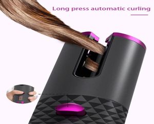 USB Hair Curlers Automatic Curling Iron LCD Display Curling Wand 5000MAH Battery irons Ceramic Curling Hair tools1679207