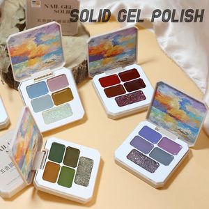 5 colori Solid Glue Glue Jelly Cream Crema di gomma da gumuta Macletto Manicure Poludo Puglio Gel Gel Gel Gel Gel Gel Gel 240422