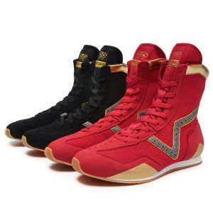 Boots Professional Boxing Fighting Boots Couples Light Weight Wrestling Shoes Men Women High Top Sport Shoes Boxing Boots