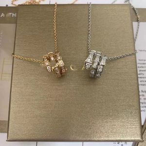 High Quality Women Designer Snake bone Earrings Necklace Simple V gold Diamond Bracelet Titanium Stainless steel Luxury Heart Love Pendant chain Fashion Jewelry