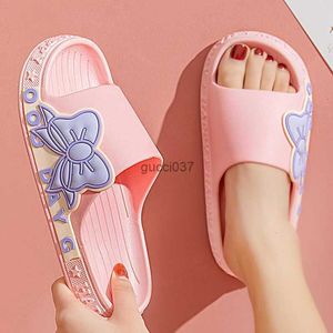 Slipper Summer Girls Slippers Cartoon Cartoon Butterfly Pink Bab