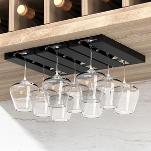 Kitchen Storage Creative Red Wine Glass Rack Hanging Household Plastic Cabinet Goblet Upside Down