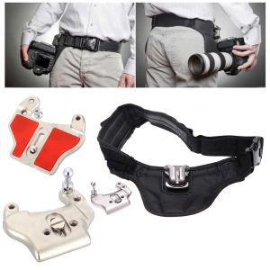 Bags Camera Waist Strap Mount Holder Double Buckle Hanger Holster for Canon Nikon Pentax DSLR