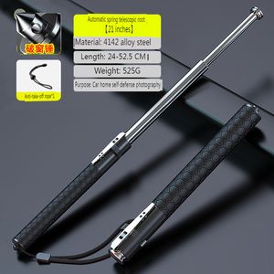 Automatic spring retractable rod self-defence rod self-defence car sling rod solid self defence