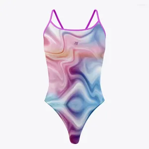 Frauen Badebekleidung Frauen 2024 einteiliger sexy Bikini-Anzug Badeanzug Renntraining Swimmingpool Aktivität Übung