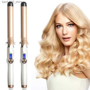 Curling Irons New electric curler with LCD screen digital curler iron curler 19-38mm professional curler Q240425