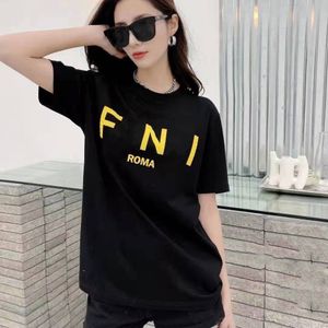 Designer Herren und Damen T-Shirt Classic F-Letter Muster gedrucktes Logo Runder Nackenmodentrend Einfaches T-Shirt Casual Lose Sports reines Baumwollpaar T-Shirt S-5xl