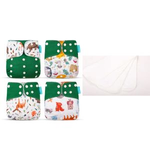 Pannolino happyflute vendita calda al sistema operativo 4pcs pannolino+4pcs inserisci washableereusable assorbente ecologico pannolino per bambini regolabile