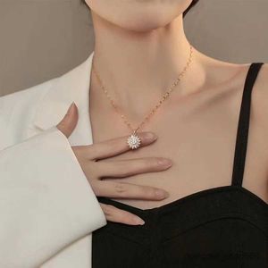 Подвесные ожерелья Вращаемые подсолнечные ожерелья для женщин 2024