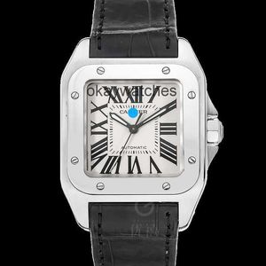 Wählscheiben arbeiten automatische Uhren Carter New Sandoz Series Watch Precision Steel Mechanik 44 2mm W20106X8