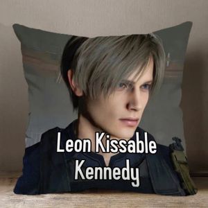 Kudde Kiss Leon Kennedy Dekorativ kudde Case 40x40 Double Side Girlfriend Pillows Case 45x45 Par pojkvän Kudde Cover 50x50