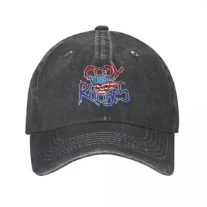 Ball Caps Cody Rhodes American Wrestling Logo Trucker Hat Merch Casual Inveghed Lavato Tespaggio per cranio per uomini Donne Regolabili