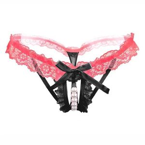 Slips Höschen sexy Frauen Höschen Dessous g String Thongs Spitze Unterwäsche weibliche Perspektive Damen Damen Tanga Perle Höschen transparente Knicker Y2404252Ogg