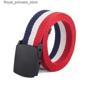 أحزمة New Canvas Belt Mens و Womens Belt Plant Boxle Denim 3.8 سم طوق الحزام Q240425