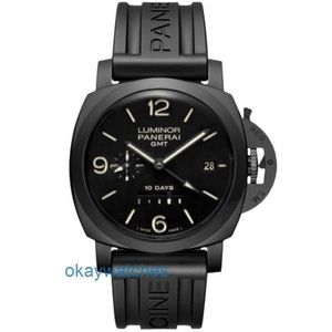 Mode lyxiga penarrei -klockdesigner Limited Edition Black Ceramic Watch Mens Mechanical Edition