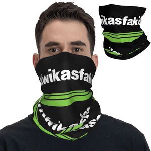 Moda yüz maskeleri boyun gaiter spor yarış motosikletleri kawasakis bandana boyun gaiter baskılı balaclavas sarar faresi sıcak bisiklet sürme unisex ad y240425hys0