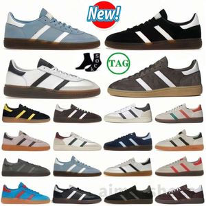 Spezials Handball Spezial Designer Sports Shoes casual platform Aluminium BlackGum Black Clear Pink Gum Collegiate Navy men Women Navy Gum Sports Sneaker