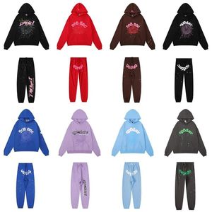 spindelhoodies unga thug män kvinnor hoodie högkvalitativ skumtryck spindel web grafisk rosa tröjor y2k pullovers s-2xl designer hoody tracksuit #a2