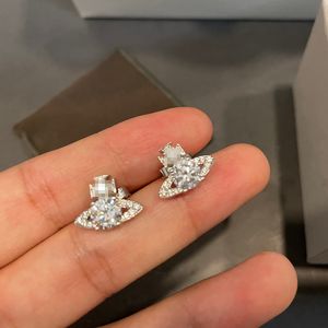 Designer hänge halsband damer saturn halsband färg runda diamanter saturnörhängen smycken