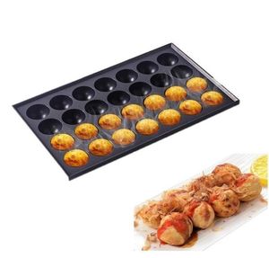 18 Löcher 28 Löcher kommerzielle Takoyaki -Maschinenhersteller Nicht -STICK Backwanne Platte Aluminium Tintenfischkugel Fleischbällchenkocher Grill T6478456