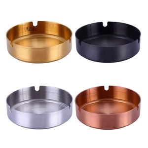 Stainless Steel Thick And Durable Ashtray Bar Tools Easy Clean Smoking Accessories 0423 0425