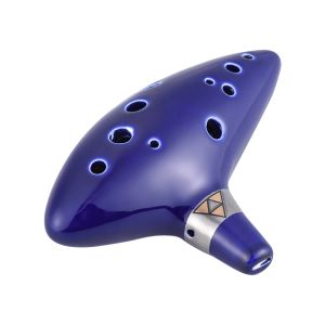 Instrument 12 håls ocarina keramisk alt C -fartyg flöjt vindmusikinstrument