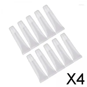 Ben spazzole per trucco 2-4PACK 10x tubi di lucidalabbra morbidi vuoti chiari per labbra fai-da-te 15g