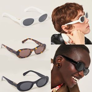 Mens fashionable circular frame sunglasses womens luxurious light colored decorative mirrors multiple colors available with box SMU06ZS