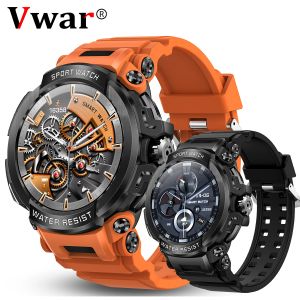 Watches Military Smart Watch Men Android Sports GPS Route Track Bluetooth Call Fitness Tracker 600mAh IP68 Waterproof Smartwatch 2023