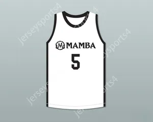 CUSTOM ANY Name Number Mens Youth/Kids ALYSSA 5 MAMBA BALLERS WHITE BASKETBALL JERSEYTOP Stitched S-6XL