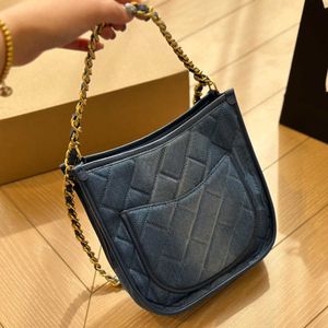 denim designer väska axelväska tote väska crossbody väska handväska shopping väska kvinnor väska cluch cluth väska hobo dragsko hink väskor 240315