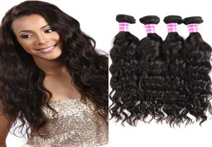 Grade 8a Mink Mink brasileiro peruano Malásia Indian Hair Weave Pacotes de água Onda de pacote de cabelos virgens e virgens