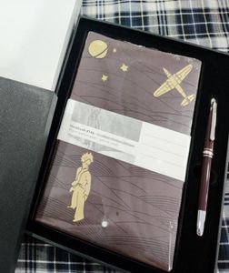 Presente Pen Luxury Signature Pen Classic Brown Roller Ball Canelas Resina Material Escrita suave com notebook correspondente e Box5897257 original