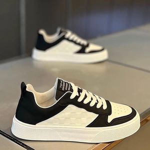 Casual Shoes For Men Fashionable Shoe Versatile Lightweight Sneaker Comfortable Leather Soft Sole Board Tenis Masculino
