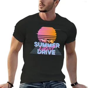 Men's Polos Summer Night Drive T-Shirt Short Sleeve Tee Oversizeds Edition Mens Clothing