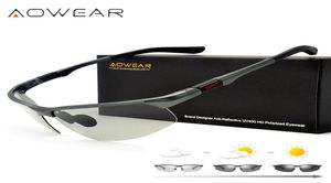 AOWEAR POCHROMIC SUNGLASSES MEN偏光カメレオンメガネ男性交換色の香りHDデイナイトビジョン運転アイウェア3220133