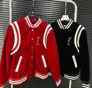 designer män sportjackor lösa varsity cardigan rockar diamant bokstav långa ärmar baseball kappa enhetlig jacka ena bröst par ytterkläder