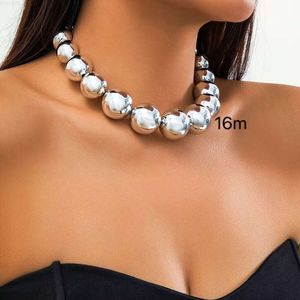 Ls- C2754 Luxury Women Necklace for Hip Hop Jewelry Ball Chain Necklaces Super Fashion Chunky Beaded Necklace