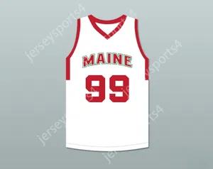 Custom Qualquer nome Número Mens Youth/Kids Tacko Fall 99 Maine White Basketball Jersey 1 Top Stitched S-6xl