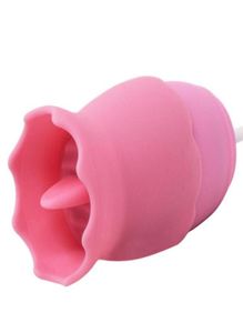 Zungenvibrator saugen Lick 10 Modus Sexspielzeug für neue Frauen Masturbator Fernbedienung Nippel Klitoris Stimulator USB -Ladung234j2511756