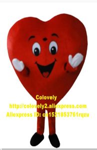 Saint Valentine039s Günü Kırmızı Kalp Maskot Kostümü Yetişkin Karikatür Karakter Müşteri Teşekkürler Parti Açma ve Kapanış ZZ60023081730