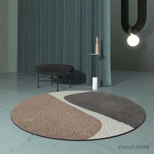 Carpets Nordic Abstraction Round Carpets for Living Room Decoration Teenager Home Non-slip Rugs Sofa Area Rug Bedroom Decor Carpet Mats