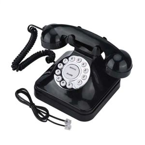 Accessories WX3011 Vintage Black Multi Function Plastic Home Office Hotel Telephone Retro Wire Landline Phone Telephones telefono fijo