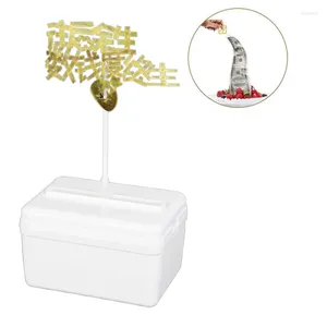 パーティーサプライズケーキマネープルボックス再利用可能なクリエイティブメイキング型面白い装飾