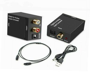 Nuovo Adapter stereo convertitore SPDIF coassiale in fibra ottica Adattatore stereo convertitore audio 9678423