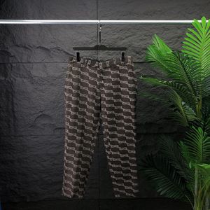 Męskie spodnie Summer Nowy moda Męskie spodnie kontr -Business Casual Slim Ruit Pants Praid Pattern Pantsaa2265